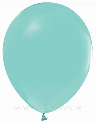 Латексна кулька Balonevi 12"(30 см) Пастель аквамарин 8680838530867 фото