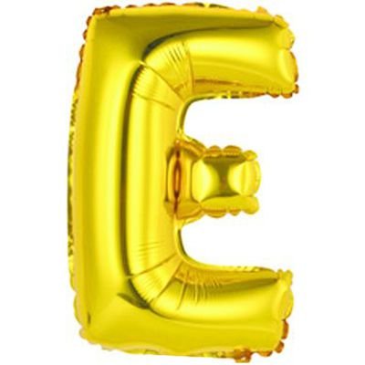 Фольгована літера КНР 14"(36 см ) золото "Е" 1780623809 фото