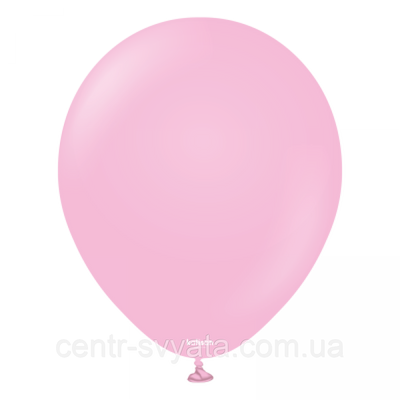 Латексна кулька Kalisan 12"(30 см) Пастель цукерковий рожевий Standard Candy Pink 8693295201928 \ 43 фото
