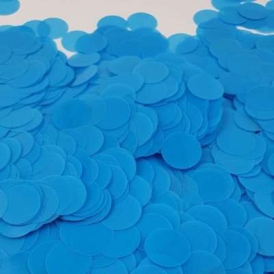 Конфеті "Кружечки" 1,2 см блакитне, 50 г 1477079522 фото