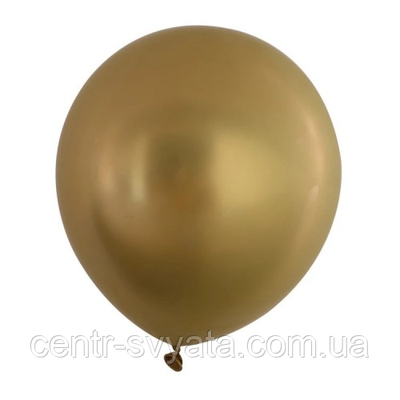 Латексна кулька КНР 12" (30 см) Хром золото 1596792878 фото