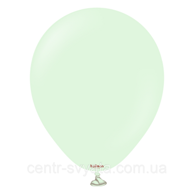 Латексный шарик Kalisan 5"(12 см) Macaron Pale Green - Макарун бледно-зелёный 8693296851672 \ 4-21-А4-8 фото