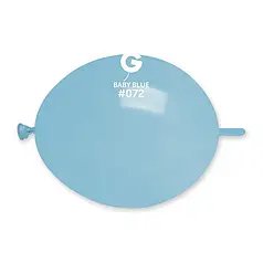 Латексна кулька лінколун Gemar 6"(16 см) /72 Пастель ніжно-блакитний 1788294450 фото
