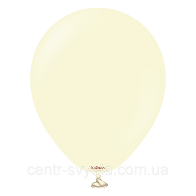 Латексна кулька 5"(12 см) Macaron Pale Yellow - Макарун блідо-жовтий 8693296851450 \ 4-21-А4-8 фото