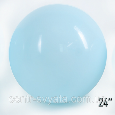 Латексна кулька Show 24" (60 см) Макарун блакитний 1447491059 фото