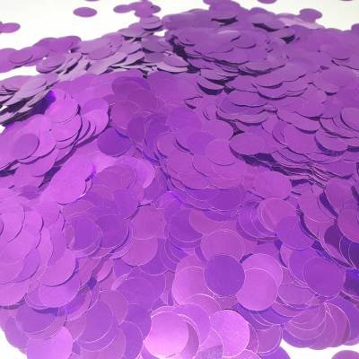 Конфеті "Кружечки" 1,2 см фіолетове, 50 г 1477080125 фото
