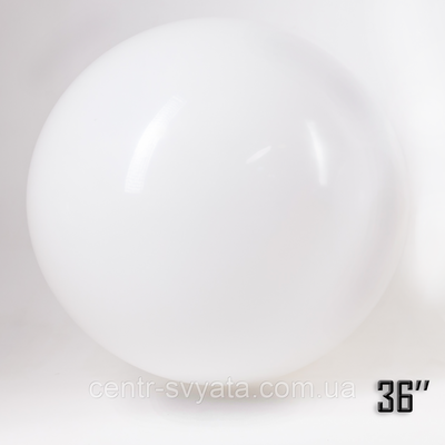 Латексна кулька Show 36" (90 см) Пастель білий 1453235072 фото