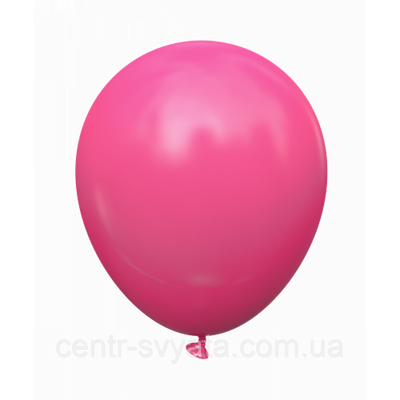 Латексна кулька Kalisan 12"(30 см) Пастель фуксія Standard Fuchsia 8693295201409 \ 44 фото