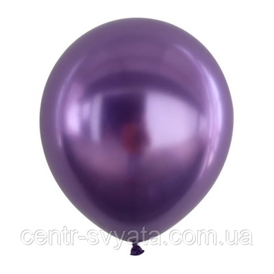 Латексна кулька КНР 12" (30 см) Хром фіолетовий 1596793032 фото