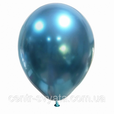 Латексна кулька Artshow 12" (30 см) Хром Бірюза Brilliance 1413961545 фото