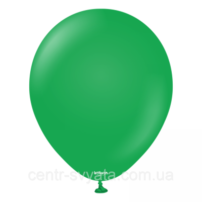 Латексна кулька Kalisan 12"(30 см) Пастель зелений Standard Green 8693295201201 \ 14 фото
