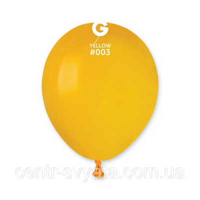 Латексна кулька Gemar 5"(13 см)/ 03 пастель жовтий 8021886050318 0503 фото