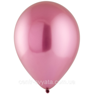 Латексна кулька Everts12" (30 см) Хром Сатин темно-рожевий Flamingo 4-21-А4-4 фото