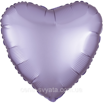 Фольгована кулька Flexmetal 18" (45 см) Серце сатин лілове 4-16-А2 фото