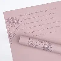 Пленка (калька) матовая в листах "Письмо - бледно-лиловая" (58 см х 58 см) 5 листов 5000000084012 фото
