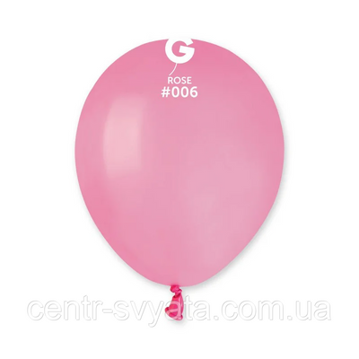 Латексна кулька 5"(13 см)/ 06 пастель рожевий 8021886050615 0506 фото