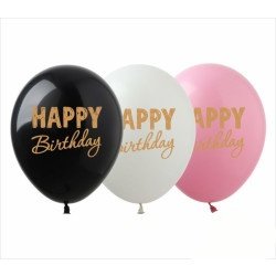Латексна кулька Show 12"(30 см) Happy Birthday SDR-56 \ 363 \ 4-17-А3-33 фото