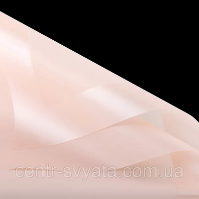 Плівка (калька) матова в рулоні "Персиково-рожева з каймою 06", (58 см х 58 см) 5 листів 8000180 фото
