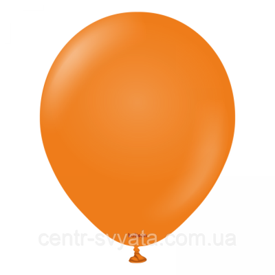 Латексна кулька Kalisan 12"(30 см) Пастель помаранчевий Standard Orange 8693295201362 \ 9 фото