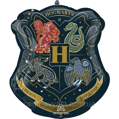 Фольгована кулька Anagram (53х55 см) "Гаррі Поттер" герб Хогвартсу 026635455633 \ 4-13-А1 фото