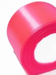 Стрічка атласна 5 см ( 33 МЕТРИ ) Рожевий неон 8040 \ 2-3-А2 фото