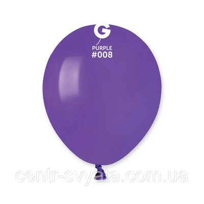 Латексна кулька Gemar 5"(13 см)/ 08 Пастель фіолетовий 8021886050813 0508 фото