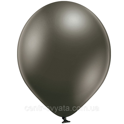 Латексна кулька BELBAL 12"(30 см)/609 Хром Glossy Anthracite чорний антрацит 1734620669 фото