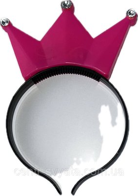 Обруч "Корона" (рожева, з підсвічуванням) 2065000290 фото