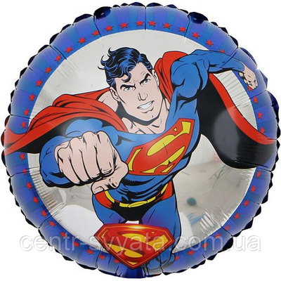 Фольгована кулька КНР 18"(45 см) Супермен 4-18-А2 фото
