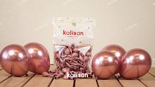 Латексна кулька Kalisan 5"(12 см)/75 Хром рожевий 8693296001138 \ 103 фото