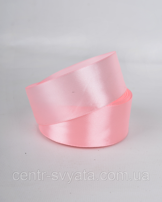 Стрічка атласна 5 см ( 33 МЕТРИ ) Рожева ніжна 8038 \ 2-3-А2 фото