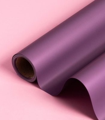 Плівка (калька) в рулоні "Двостороння: фіолетовий перелив + фіолетова", 60 см х 7 м 2000066921293 фото