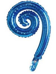 Фольгований кулька КНР 12" (43х30 см) Спіраль синя 1478996858 фото