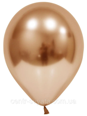 Латексна кулька Balonevi 12" (30 см) Хром мідний 8680838570689 \ 4-21-А4-4 фото