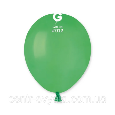 Латексна кулька Gemar 5"(13 см)/ 12 Пастель зелений 8021886051216 0512 фото