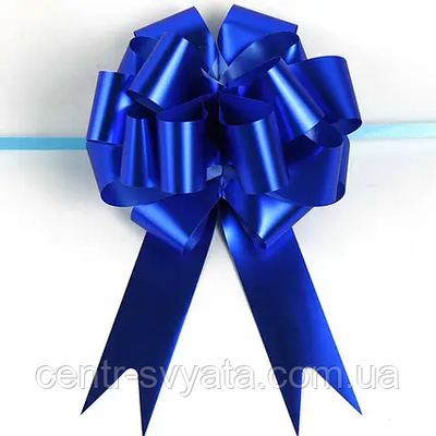 Бант подарунковий "Хром" синій 4850 фото
