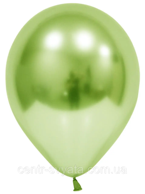 Латексна кулька Balonevi 12" (30 см) Хром світло-зелений 8680838571709 \ 4-21-А4-4 фото