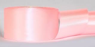 Стрічка атласна 5 см ( 33 МЕТРИ ) Рожева бліда 8033 \ 2-3-А2 фото
