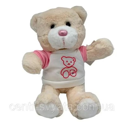 М'яка іграшка "Ведмедик в кофтинці з рожевим", 28 см 301044 фото