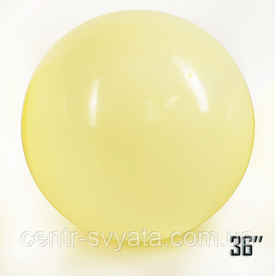 Латексний кулька Show 36" (90 см) Макарун жовтий 1475271611 фото