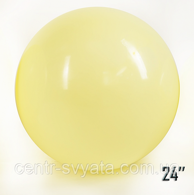 Латексний кулька Show 24" (60 см) Макарун жовтий 1475271803 фото
