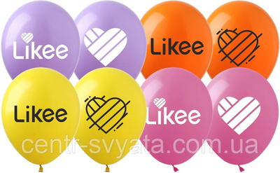 Латексна кулька ArtShow 12" (30 см) Likee Лайки 1403185007 фото