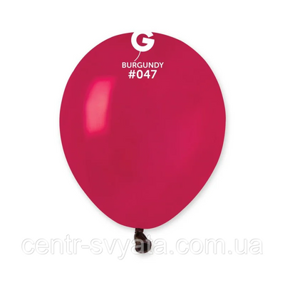 Латексна кулька Gemar 5"(13 см)/ 47 Пастель бургундія 8021886054712 0547 фото