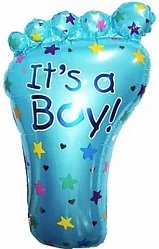 Фольгований кулька КНР (77х45 см) П'ята блакитна хлопчика 100303 \ 4-12-А1 фото