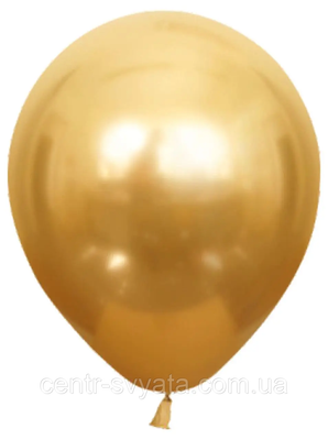 Латексна кулька Balonevi 12" (30 см) Хром золото 8680838557529 \ 4-21-А4-4 фото