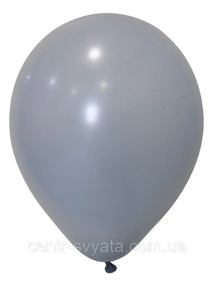 Латексна кулька Balonevi 12"(30 см) Пастель сірий 8680838566583 фото