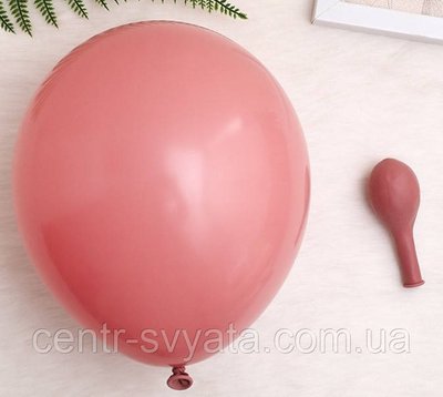 Латексна кулька КНР 12" (30 см) Пастель коричнево-рожева 1481473903 фото