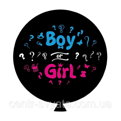 Латексна кулька 24"(60 см) Boy or girl ШФ фото