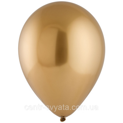 Латексна кулька Everts12" (30 см) Хром Сатин золото 4-21-А4-4 фото