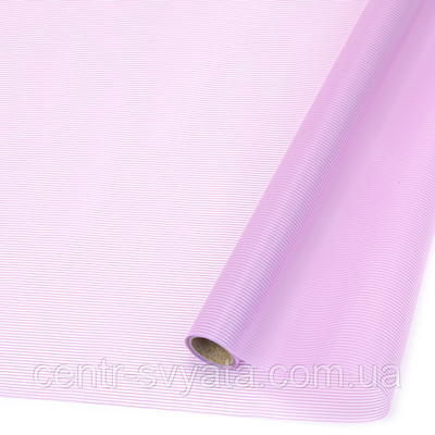 Плівка (калька) матова в рулоні "Полоска лаванда Lavender | Purple", 60 см х 9 м 2000066942519 фото